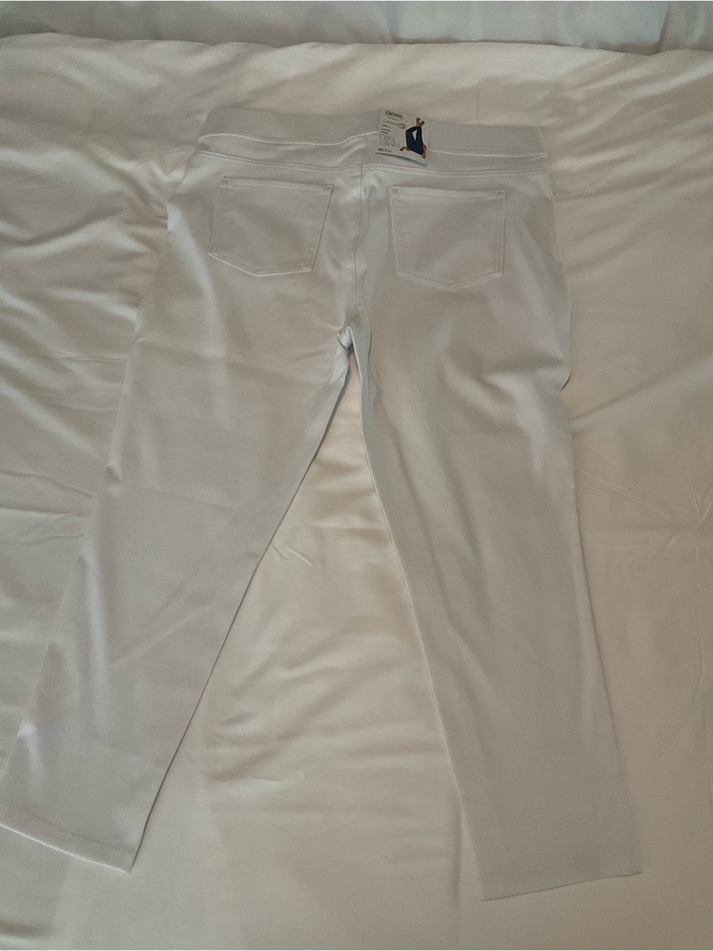 Time and Tru Cream Pull-On Ponte Pants - Picture 2 of 5